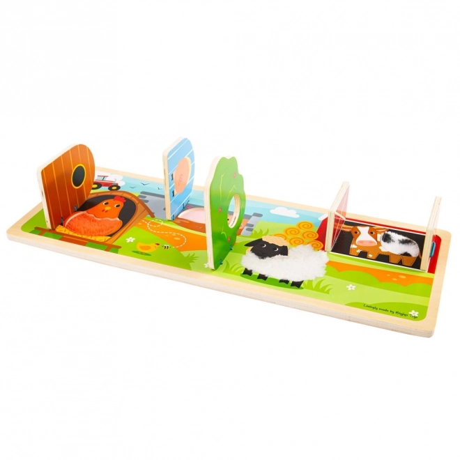 Bigjigs Wooden Farm Sensory Puzzle