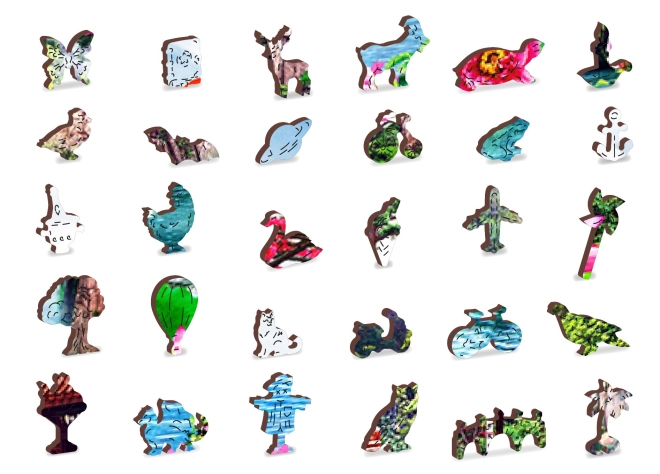 Unique shaped pieces