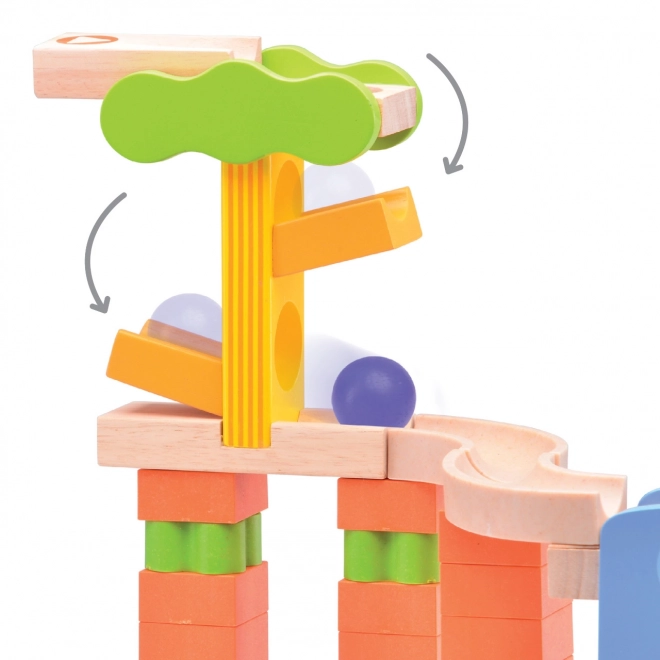 Wonderworld Wooden Marble Run Trix - Safari