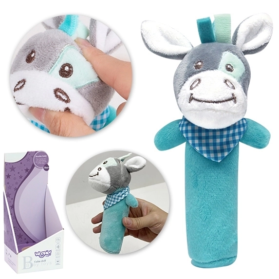 Osso di peluche sensoriale con fischietto Woopie
