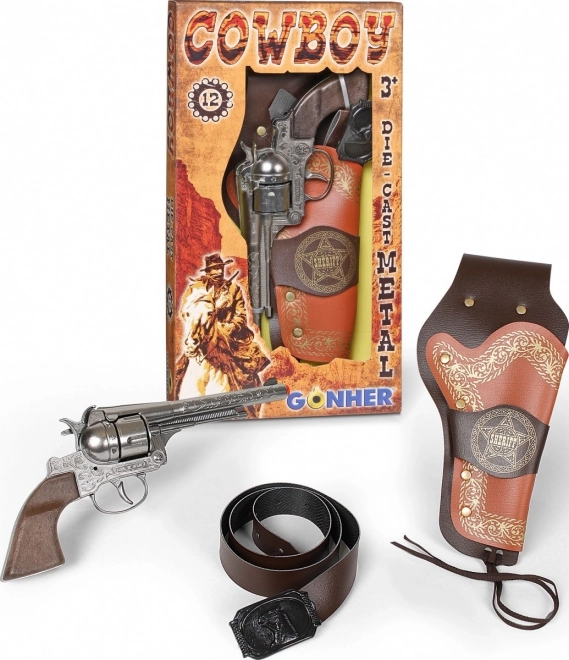 Cowboy Set with Revolver & Sheriff Badge