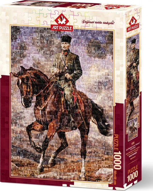 Art Puzzle Mustafa Kemal Atatürk on Horse 1000 Pieces