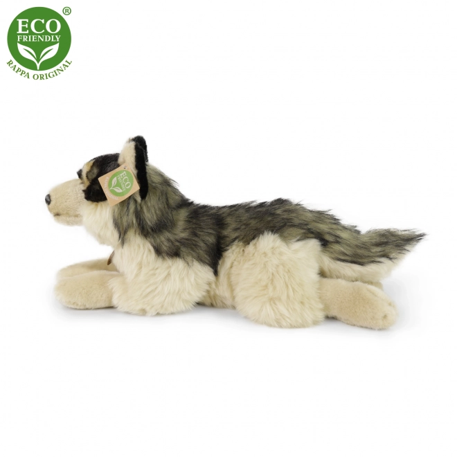 Eco-Friendly Plush Lying Wolf 35 cm