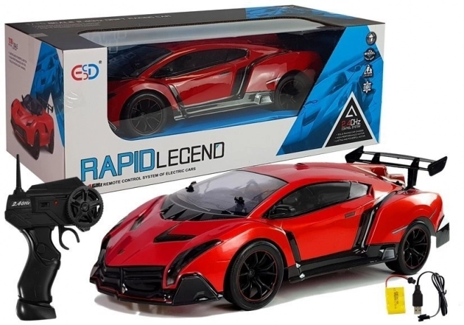 Remote Controlled Sports Car 1:10 Red