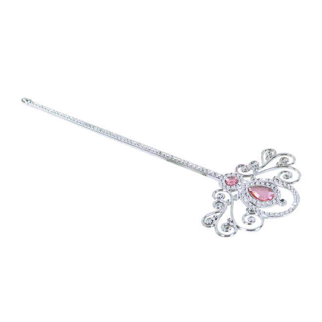 Metal wand with decorative elements