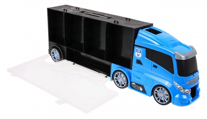 Police Truck 2-in-1 with Storage and Slide for Kids 3+