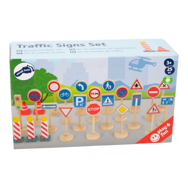 Small Foot Traffic Signs Set 25 Pieces