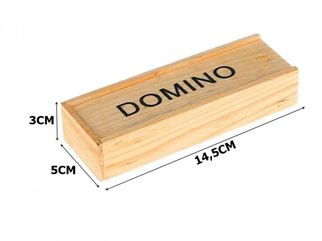 Wooden Domino Set with 28 Pieces