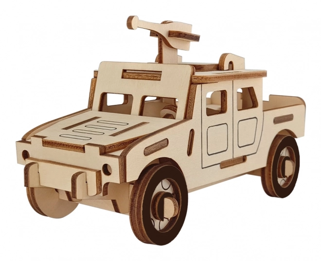 Wooden 3D Puzzle Military Combat Vehicle