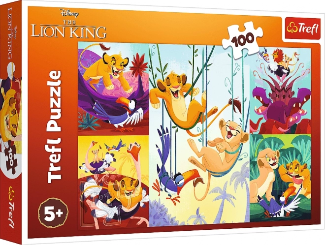 Brave Lion King 100-Piece Puzzle