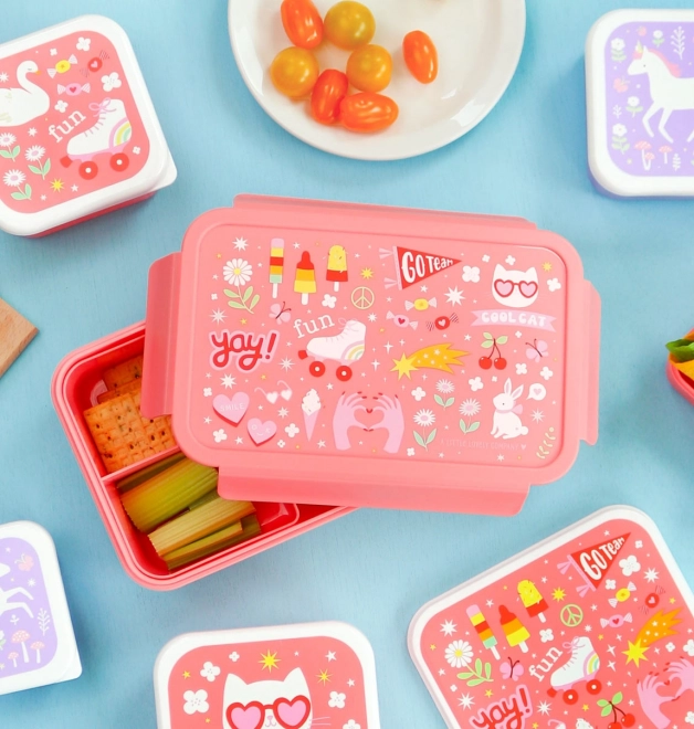 Coral Pink Kids Lunch Box