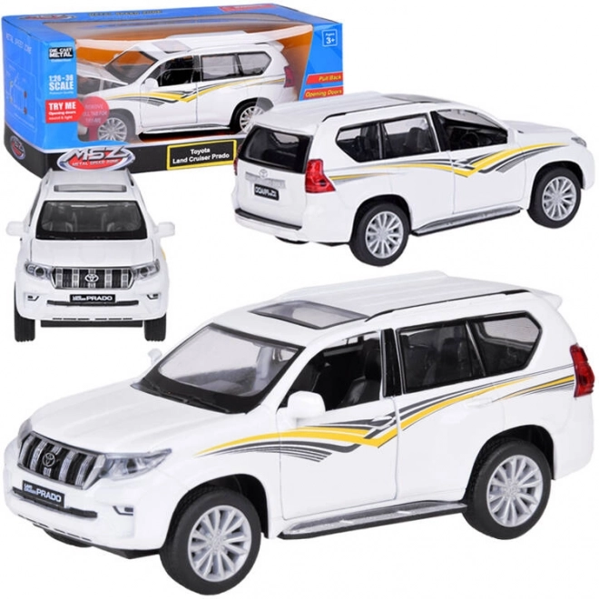 Toyota Land Cruiser Prado Metal Model SUV with Lights and Sound