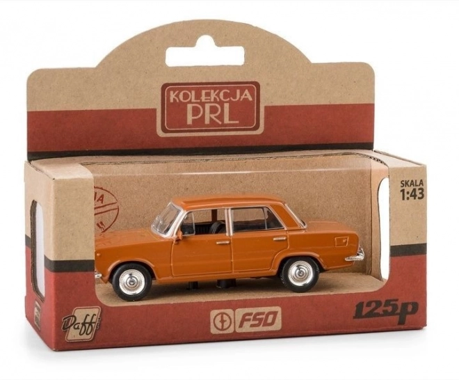 polish fiat 125p Brown diecast model