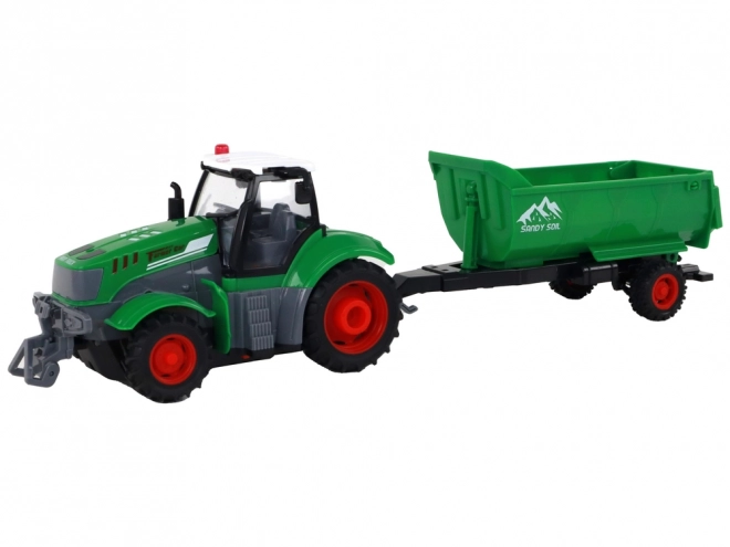 Remote Control Tractor with Trailer and Lights