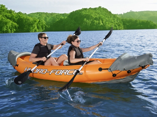 Inflatable Two-Person Kayak Lite-Rapid X2 With Paddles