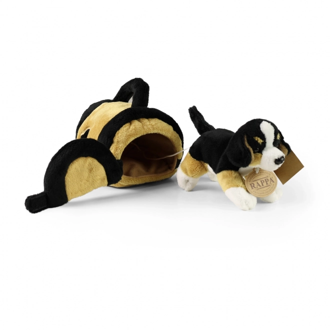 Bernese Mountain Dog Plush Toy with Carrier