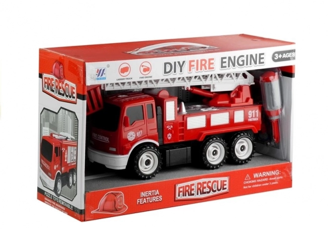 Fire Truck with Ladder and Tools