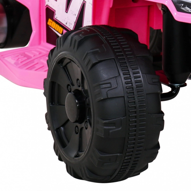 Kids' Pink Quad Ride-on with MP3 and LED Lights