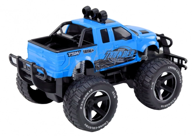Remote Control Off-Road Car Blue with Rubber Wheels