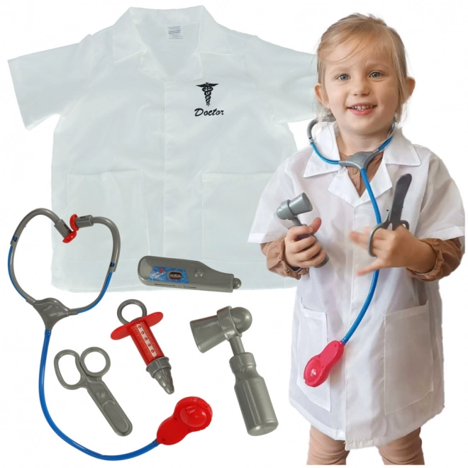 Carnival Doctor Costume Set for Kids Aged 3-8