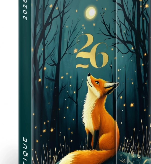 Notique Weekly Magnetic Diary Fox 2026, 11 x 16 cm