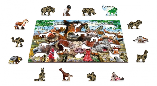 Wooden Farm Life Puzzle 2-in-1