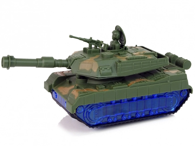 Military Tank with Sound and Blue Lights