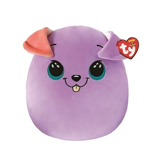 Plush Toy Pillow Ty Squishy Dog Bitsy Purple