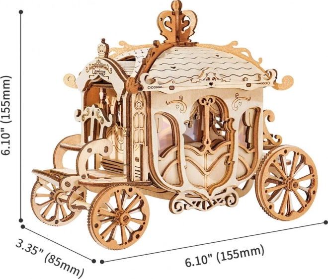 Wooden 3D Puzzle Historical Carriage