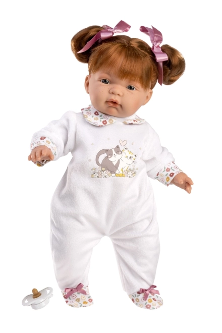 Realistic Doll Joelle With Soft Fabric Body - 38 cm