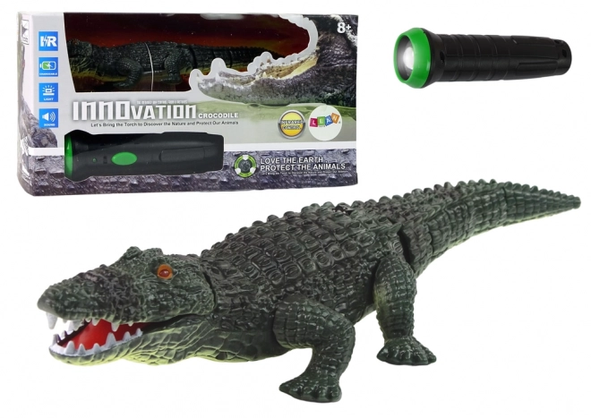 Remote Controlled Crocodile with Flashlight Control