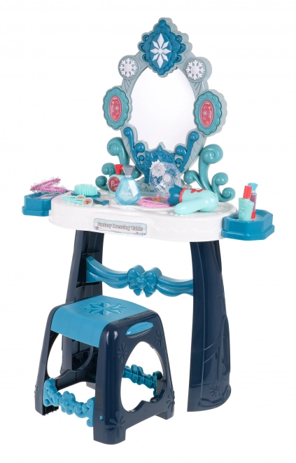 Interactive Princess Vanity for Kids with Shining Stars and Accessories