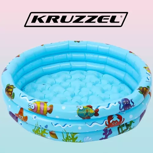 Inflatable Children's Pool with Soft Bottom