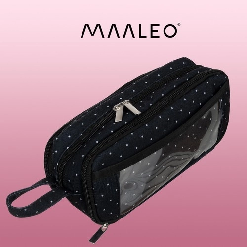 Expandable Triple Pencil Case - Black