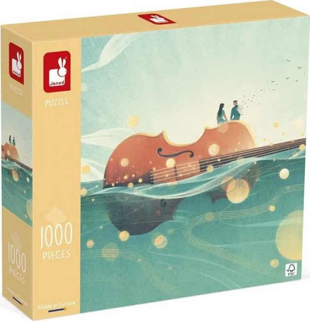 Janod Floating Violin Puzzle 1000 Pieces