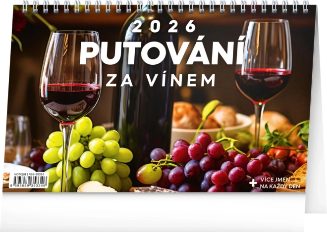 Stolni kalendar Putovanje za vinom 2026