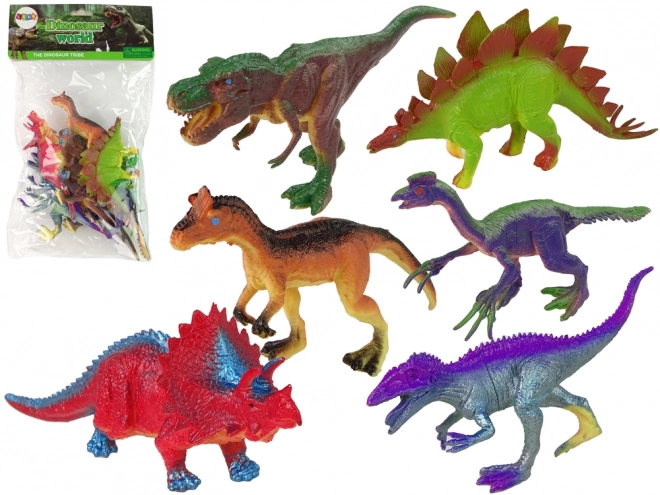 Colorful Dinosaur Figures Set