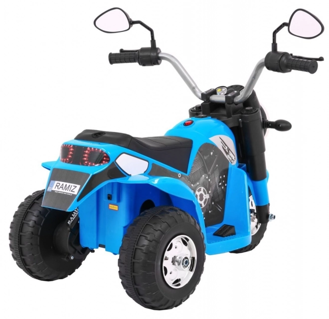 Mini ride-on bike with led lights blue