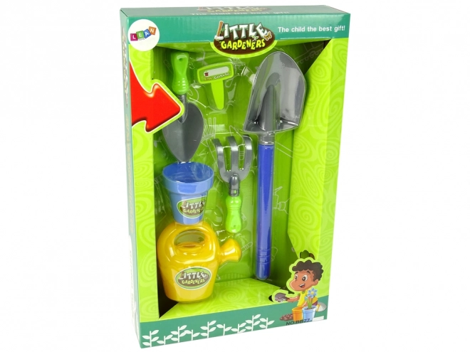 Kids Garden Tool Set with Bucket, Shovel and Watering Can