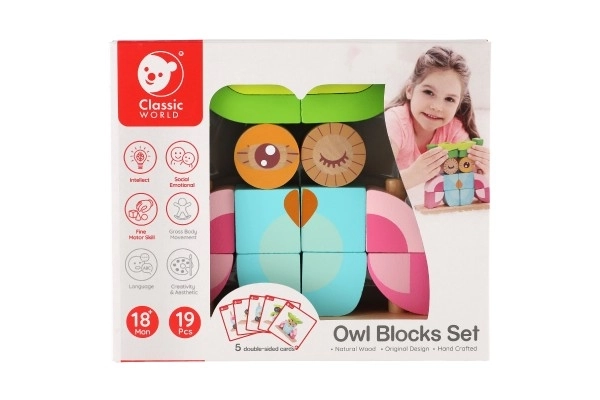 Wooden Owl Puzzle Set