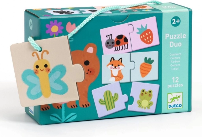 Djeco Eduludo puzzle duo – couleurs