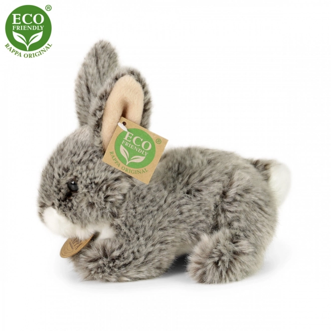 Dark Gray Eco-Friendly Plush Rabbit 17cm