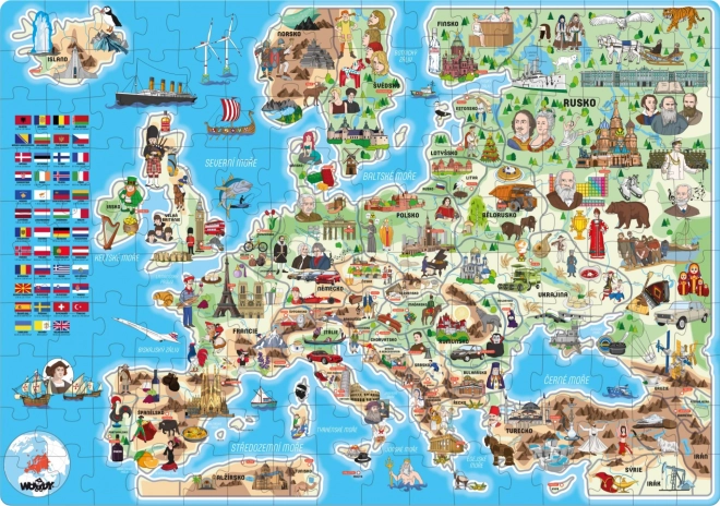 Popular Europe Map Puzzle 160 Pieces