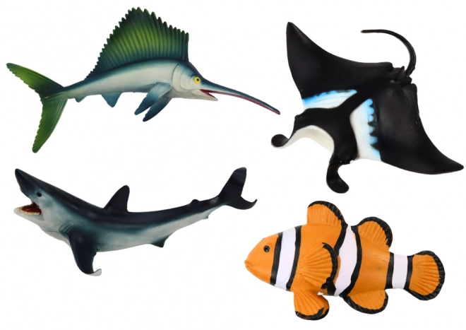 Set of Ocean Animal Figures