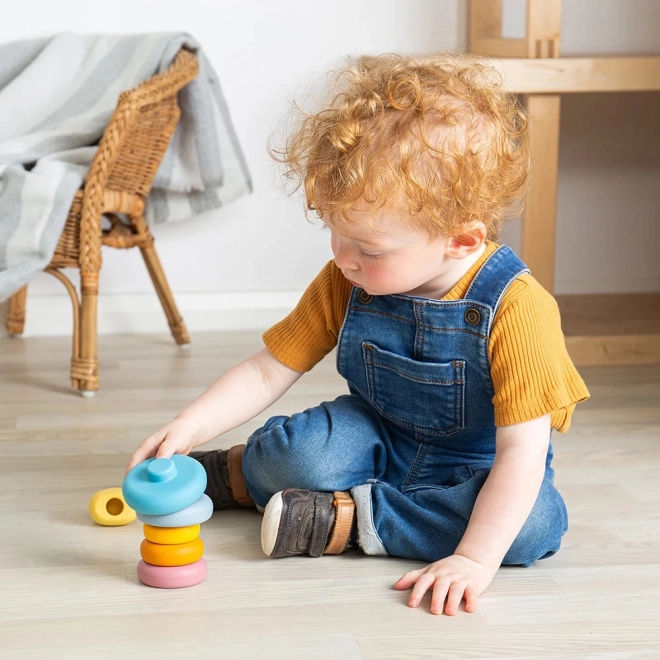 Silicone Stackable Tower Cat Toy