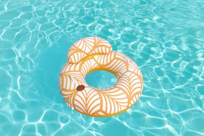 Swim Floating Ring with Backrest Orange