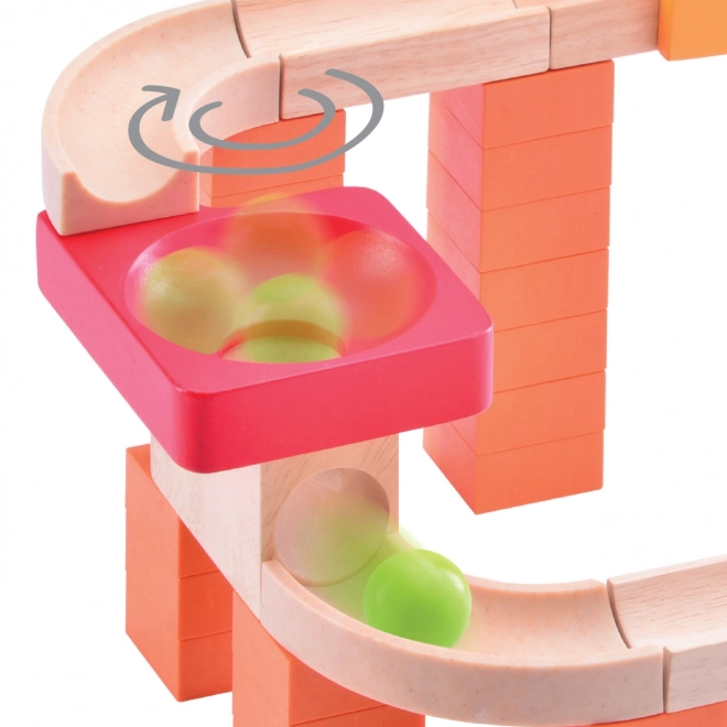 Wonderworld Wooden Marble Run Carousel and Swirl