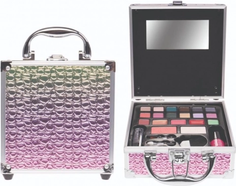 Small rainbow cosmetic case