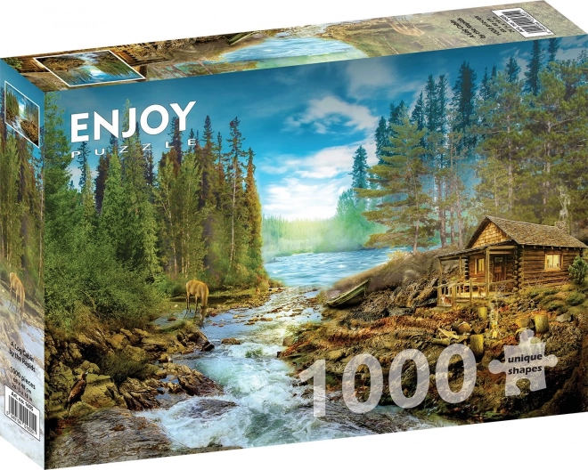 Enjoy puzzle scrub in rapids 1000 pieces