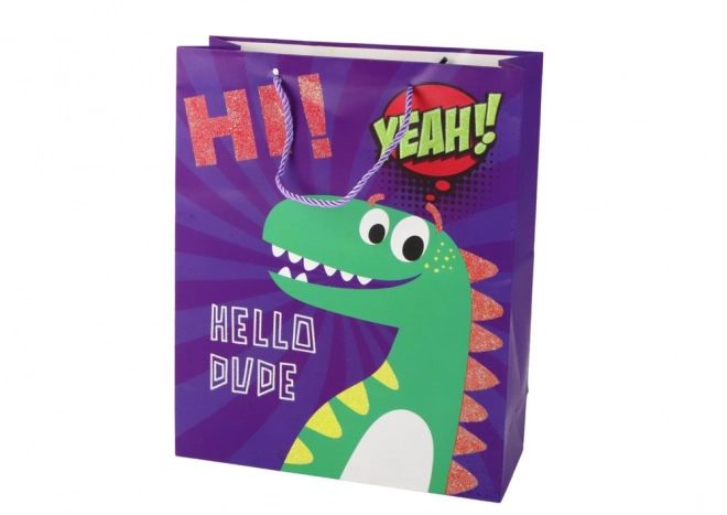 Purple Dinosaur Gift Bag